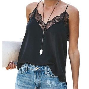 Chiffon Black Camisole